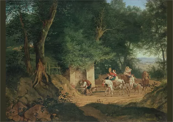 The Well in the Wood at Ariccia, 1831. Artist: Richter, Gustav (Karl Ludwig) (1823-1884)