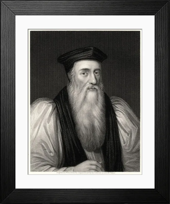 Framed Print : Cranmer, 19th century. Artist: William Holl Framed Print : Cranmer, 19th century. Artist: William Holl