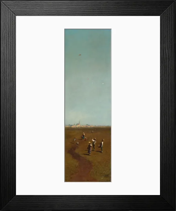 Framed Print : Flying Kites, ca 1880-1885. Artist: Spitzweg, Carl (1808-1885) Framed Print : Flying Kites, ca 1880-1885. Artist: Spitzweg, Carl (1808-1885)