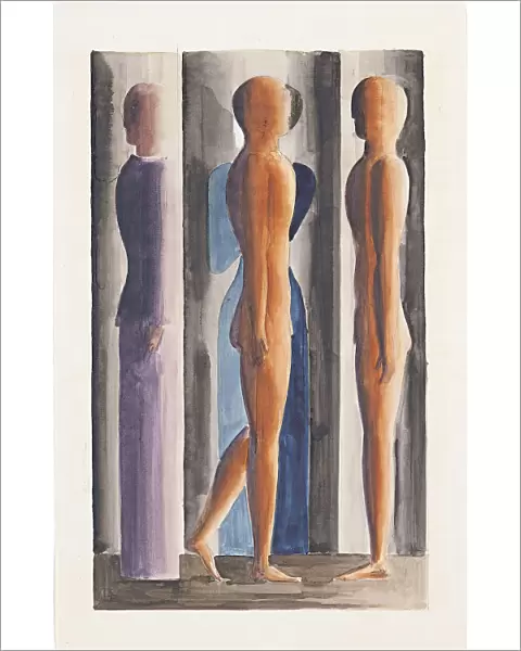 Formation. Tri-partition, 1926. Artist: Schlemmer, Oskar (1888-1943)