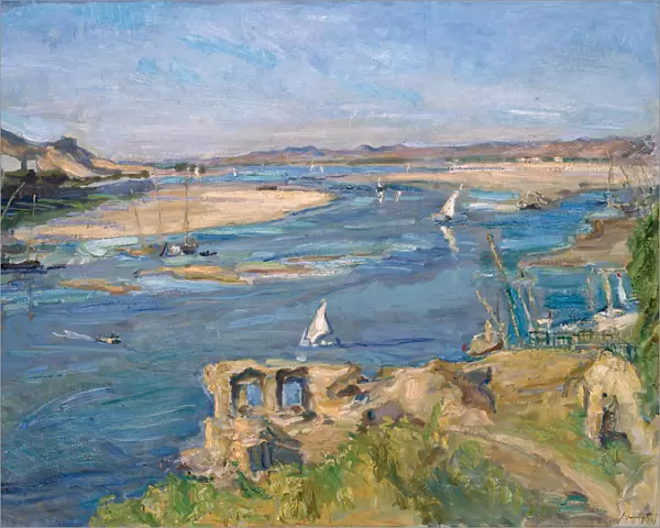 The Nile near Aswan, 1914. Artist: Slevogt, Max (1868-1932)