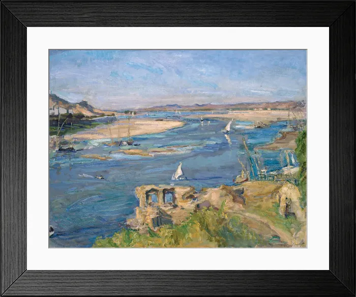 Framed Print : The Nile near Aswan, 1914. Artist: Slevogt, Max (1868-1932) Framed Print : The Nile near Aswan, 1914. Artist: Slevogt, Max (1868-1932)