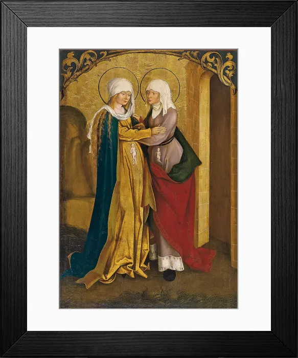 Framed Print : The Visitation, c. 1505. Artist: Strub, Hans (active between 1501 and 1530) Framed Print : The Visitation, c. 1505. Artist: Strub, Hans (active between 1501 and 1530)