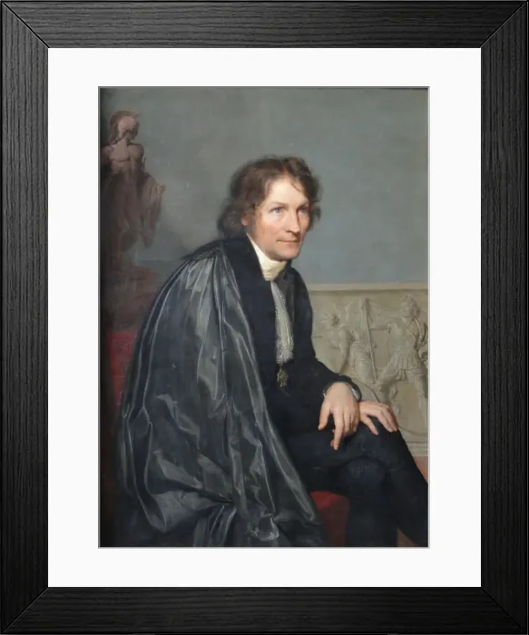 Framed Print : Portrait of the sculptor Bertel Thorvaldsen (1770-1844), 1814. Artist: Vogel von Vogelstein, Carl Christian (1788-1868) Framed Print : Portrait of the sculptor Bertel Thorvaldsen (1770-1844), 1814. Artist: Vogel von Vogelstein, Carl Christian (1788-1868)