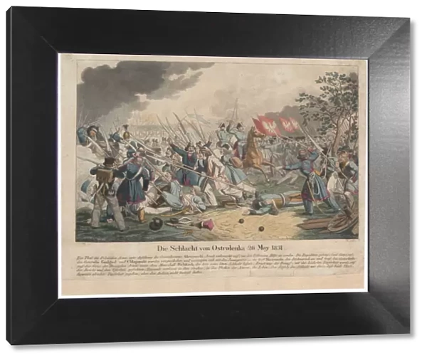 The Battle of Ostroleka on 26 May 1831. Artist: Wunder, Georg Benedikt (1786-1858)