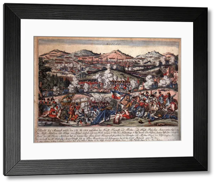 Framed Print : The Battle of Mozhaysk on August 26, 1812, 1810s. Artist: Anonymous Framed Print : The Battle of Mozhaysk on August 26, 1812, 1810s. Artist: Anonymous