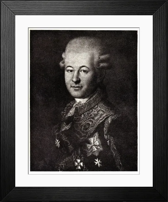 Framed Print : Portrait of Semyon Zorich (1745-1799), the Catherine the Greats Favourite, Early 19th cen Artist: Anonymous Framed Print : Portrait of Semyon Zorich (1745-1799), the Catherine the Greats Favourite, Early 19th cen Artist: Anonymous
