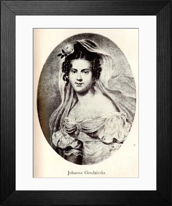 Framed Print : Portrait of Joanna Grudzinska, Early 19th cen Artist: Anonymous Framed Print : Portrait of Joanna Grudzinska, Early 19th cen Artist: Anonymous