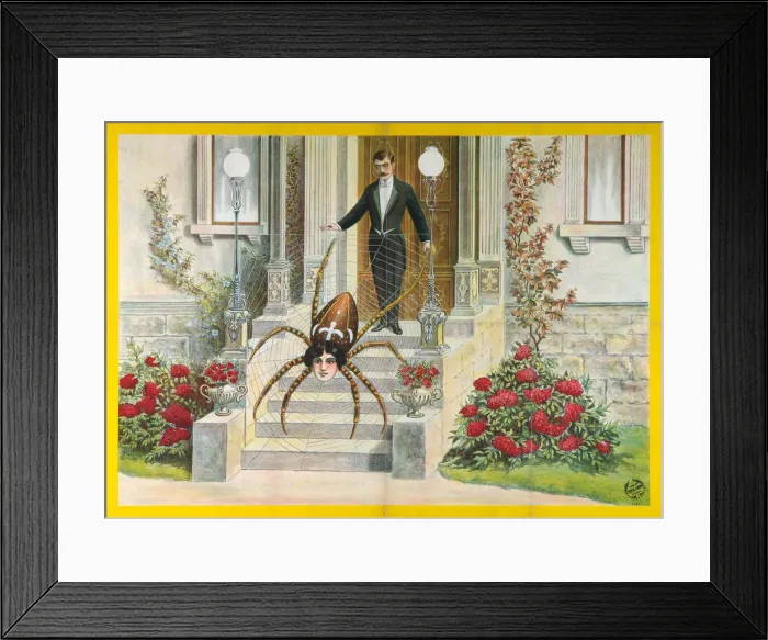 Framed Print : Spider-Woman (Poster), 1922. Artist: Anonymous Framed Print : Spider-Woman (Poster), 1922. Artist: Anonymous