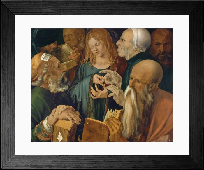 Framed Print : Christ among the Doctors, 1506. Artist: Durer, Albrecht (1471-1528) Framed Print : Christ among the Doctors, 1506. Artist: Durer, Albrecht (1471-1528)