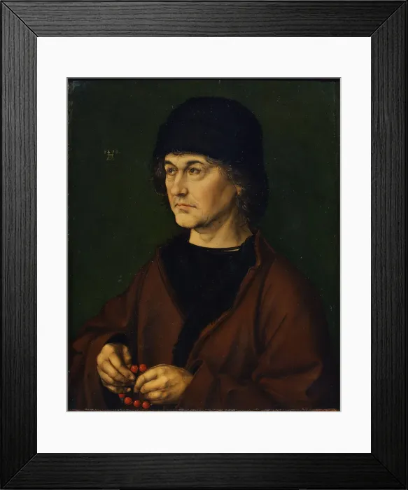 Framed Print : Portrait of the artists father, 1490. Artist: Durer, Albrecht (1471-1528) Framed Print : Portrait of the artists father, 1490. Artist: Durer, Albrecht (1471-1528)