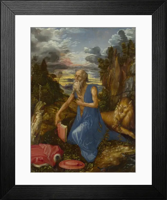 Framed Print : Saint Jerome, c. 1496. Artist: Durer, Albrecht (1471-1528) Framed Print : Saint Jerome, c. 1496. Artist: Durer, Albrecht (1471-1528)