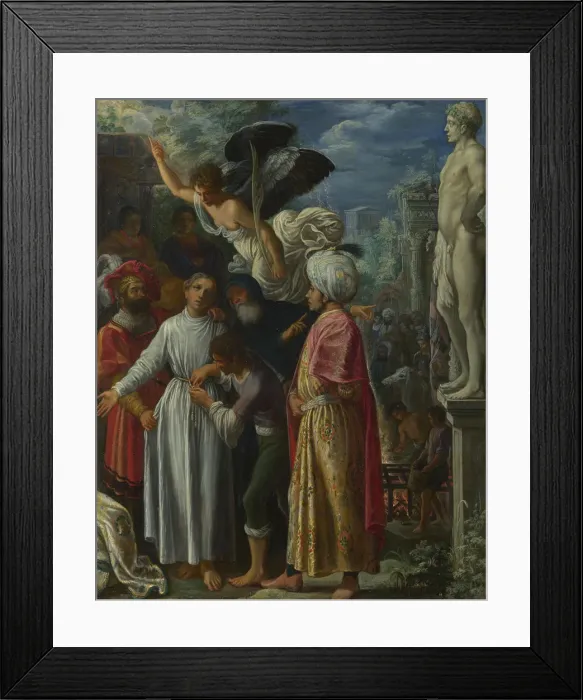 Framed Print : Saint Lawrence prepared for Martyrdom, ca 1601. Artist: Elsheimer, Adam (1578-1610) Framed Print : Saint Lawrence prepared for Martyrdom, ca 1601. Artist: Elsheimer, Adam (1578-1610)