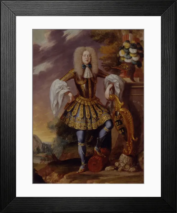 Framed Print : A Man in Fancy Dress, Early 18th cen Artist: German master Framed Print : A Man in Fancy Dress, Early 18th cen Artist: German master
