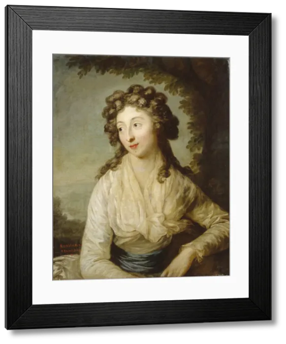 Framed Print : Portrait of Konstancja Lubomirska (Rzewuska), 1789. Artist: Graff, Anton (1736-1813) Framed Print : Portrait of Konstancja Lubomirska (Rzewuska), 1789. Artist: Graff, Anton (1736-1813)