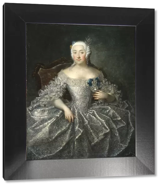 Portrait of Countess Varvara Alexeyevna Sheremetyeva (1711-1767), 1746. Artist: Grooth, Georg-Christoph (1716-1749)