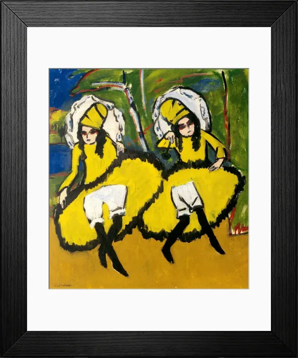Framed Print : Two Dancers, 1910-1911. Artist: Kirchner, Ernst Ludwig (1880-1938) Framed Print : Two Dancers, 1910-1911. Artist: Kirchner, Ernst Ludwig (1880-1938)
