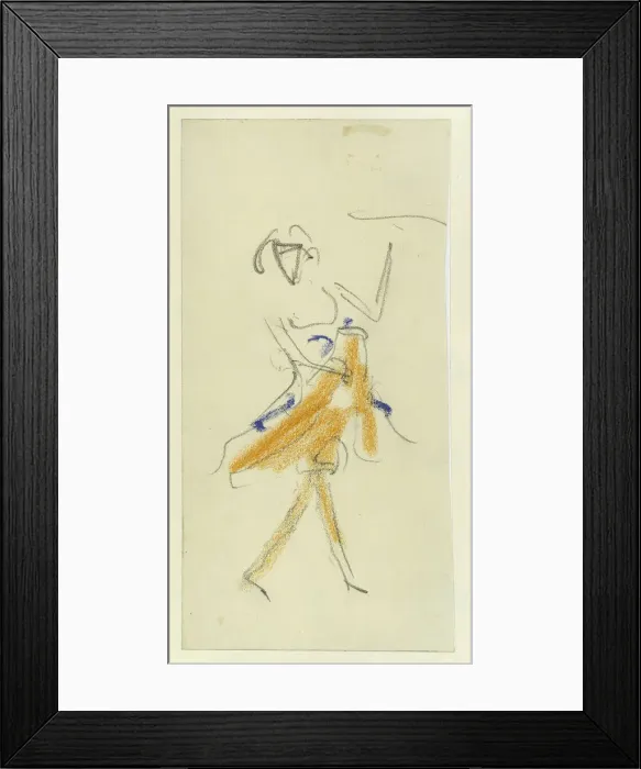 Framed Print : A Dancer, 1909-1910. Artist: Kirchner, Ernst Ludwig (1880-1938) Framed Print : A Dancer, 1909-1910. Artist: Kirchner, Ernst Ludwig (1880-1938)
