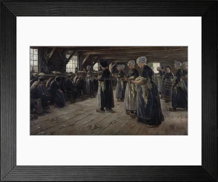 Framed Print : The Flax Barn at Laren, 1887. Artist: Liebermann, Max (1847-1935) Framed Print : The Flax Barn at Laren, 1887. Artist: Liebermann, Max (1847-1935)