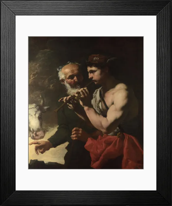 Framed Print : Mercury piping to Argus, 1655-1657. Artist: Loth, Johann Karl (1632-1698) Framed Print : Mercury piping to Argus, 1655-1657. Artist: Loth, Johann Karl (1632-1698)