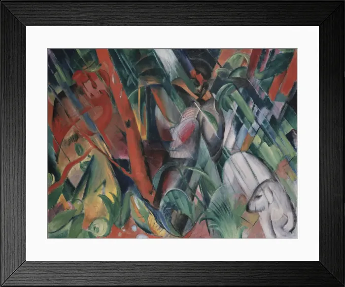 Framed Print : In the Rain, 1912. Artist: Marc, Franz (1880-1916) Framed Print : In the Rain, 1912. Artist: Marc, Franz (1880-1916)