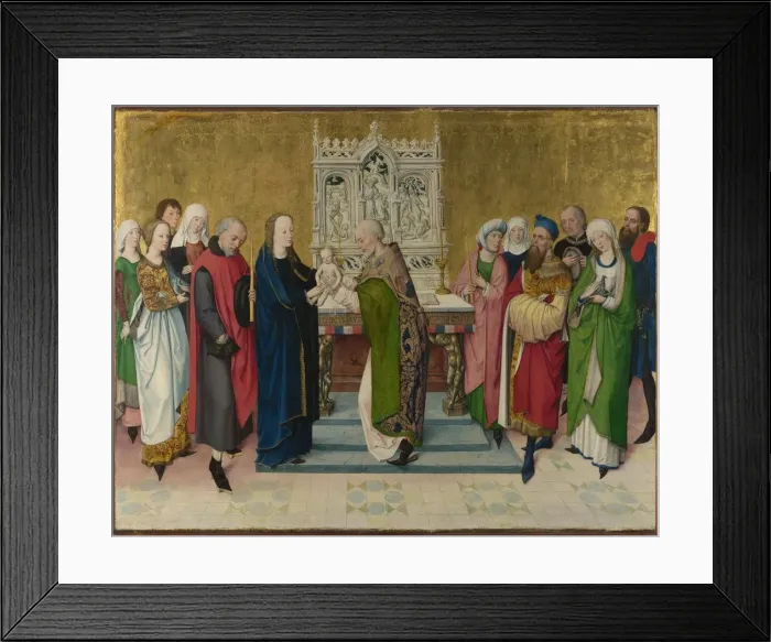 Framed Print : The Presentation in the Temple, ca 1470. Artist: Master of the Life of the Virgin (active 1463-1490) Framed Print : The Presentation in the Temple, ca 1470. Artist: Master of the Life of the Virgin (active 1463-1490)