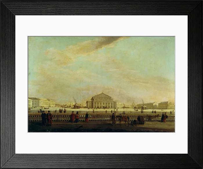Framed Print : The St. Petersburg Imperial Bolshoi Kamenny Theatre. Artist: Mayr, Johann Georg, von (1760-1816) Framed Print : The St. Petersburg Imperial Bolshoi Kamenny Theatre. Artist: Mayr, Johann Georg, von (1760-1816)