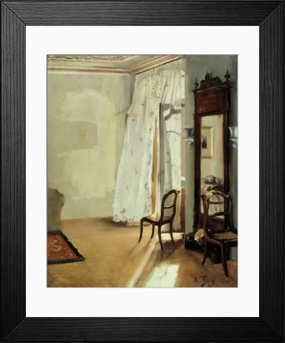 Framed Print : The Balcony Room, 1845. Artist: Menzel, Adolph Friedrich, von (1815-1905) Framed Print : The Balcony Room, 1845. Artist: Menzel, Adolph Friedrich, von (1815-1905)