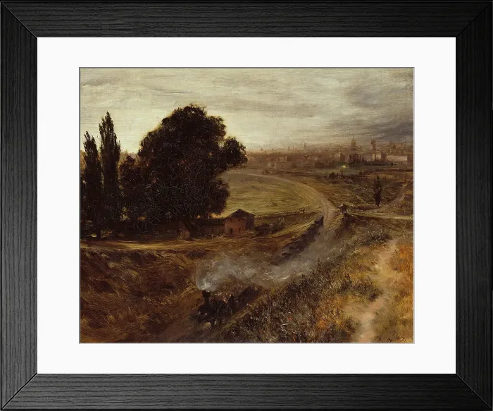 Framed Print : The Berlin-Potsdam Railway, 1847. Artist: Menzel, Adolph Friedrich, von (1815-1905) Framed Print : The Berlin-Potsdam Railway, 1847. Artist: Menzel, Adolph Friedrich, von (1815-1905)