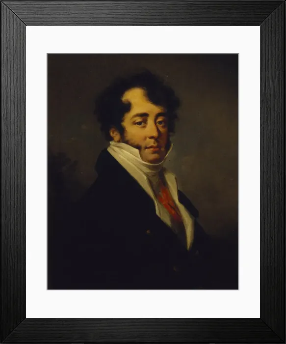 Framed Print : Portrait of Prince George Alexeyevich Golitsyn, First quarter of 19th cen Artist: Molinari, Alexander (1772-1831) Framed Print : Portrait of Prince George Alexeyevich Golitsyn, First quarter of 19th cen Artist: Molinari, Alexander (1772-1831)