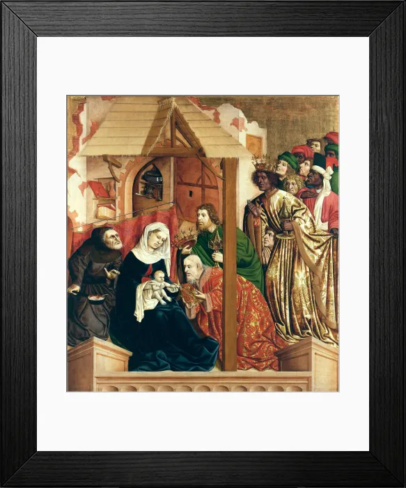 Framed Print : The Adoration of the Magi. The Wings of the Wurzach Altar, 1437. Artist: Multscher, Hans (c. 1400-1467) Framed Print : The Adoration of the Magi. The Wings of the Wurzach Altar, 1437. Artist: Multscher, Hans (c. 1400-1467)