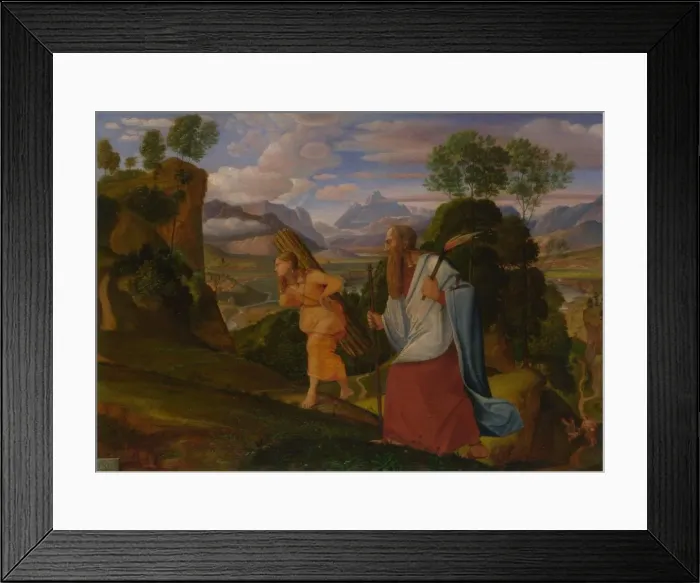 Framed Print : Abraham and Isaac, 1817. Artist: Olivier, Johann Heinrich Ferdinand (1785-1841) Framed Print : Abraham and Isaac, 1817. Artist: Olivier, Johann Heinrich Ferdinand (1785-1841)
