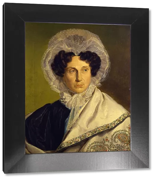 Portait of the Artists Mother, c. 1833. Artist: Rethel, Alfred (1816-1859)