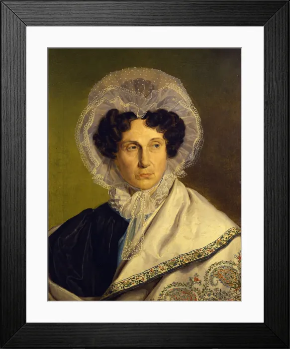 Framed Print : Portait of the Artists Mother, c. 1833. Artist: Rethel, Alfred (1816-1859) Framed Print : Portait of the Artists Mother, c. 1833. Artist: Rethel, Alfred (1816-1859)