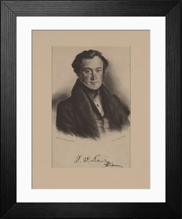 Framed Print : Portrait of the Composer Jan Kalivoda (1801-1866). Artist: Schlick, Friedrich Gustav (1804-1869) Framed Print : Portrait of the Composer Jan Kalivoda (1801-1866). Artist: Schlick, Friedrich Gustav (1804-1869)