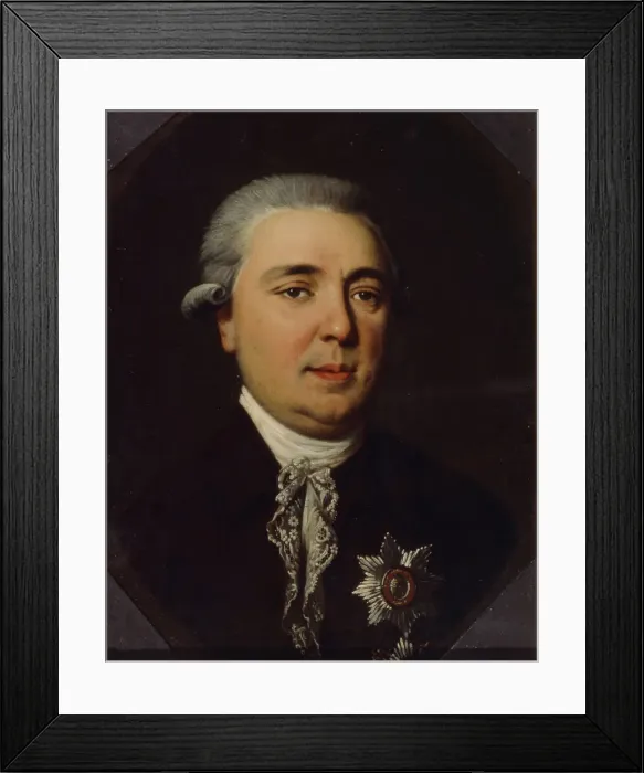 Framed Print : Portrait of Count Alexander Romanovich Vorontsov (1741-1805). Artist: Schmidt, Johann Heinrich (1749-1829) Framed Print : Portrait of Count Alexander Romanovich Vorontsov (1741-1805). Artist: Schmidt, Johann Heinrich (1749-1829)