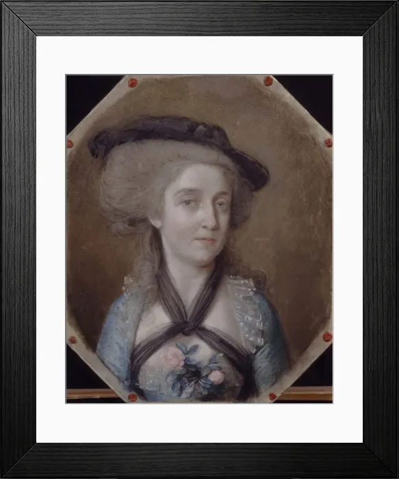 Framed Print : Portrait of Loewis of Menar, 1784. Artist: Schmidt, Johann Heinrich (1749-1829) Framed Print : Portrait of Loewis of Menar, 1784. Artist: Schmidt, Johann Heinrich (1749-1829)