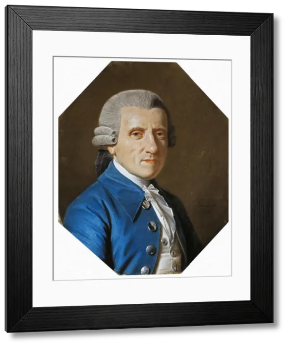 Framed Print : Portrait of Loewis of Menar, 1784. Artist: Schmidt, Johann Heinrich (1749-1829) Framed Print : Portrait of Loewis of Menar, 1784. Artist: Schmidt, Johann Heinrich (1749-1829)