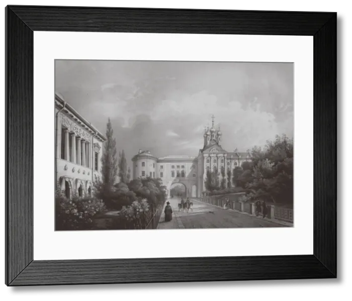 Framed Print : The Imperial Lyceum in Tsarskoye Selo, 1850s. Artist: Schulz, Carl (1823-1876) Framed Print : The Imperial Lyceum in Tsarskoye Selo, 1850s. Artist: Schulz, Carl (1823-1876)