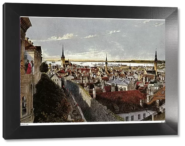 View of Reval, ca 1855. Artist: Stavenhagen, Wilhelm Siegfried (1814-1881)