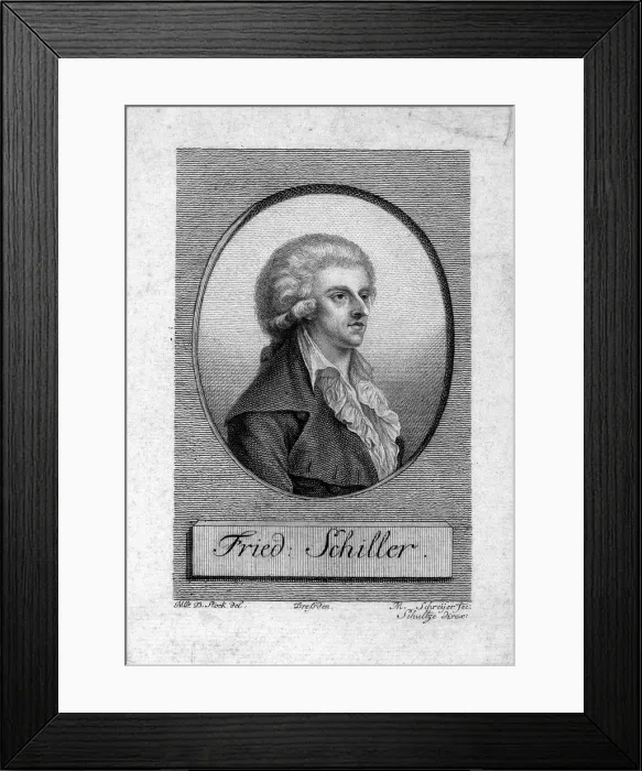 Framed Print : Portrait of Friedrich von Schiller (1759-1805). Artist: Stock, Dora (1759-1832) Framed Print : Portrait of Friedrich von Schiller (1759-1805). Artist: Stock, Dora (1759-1832)