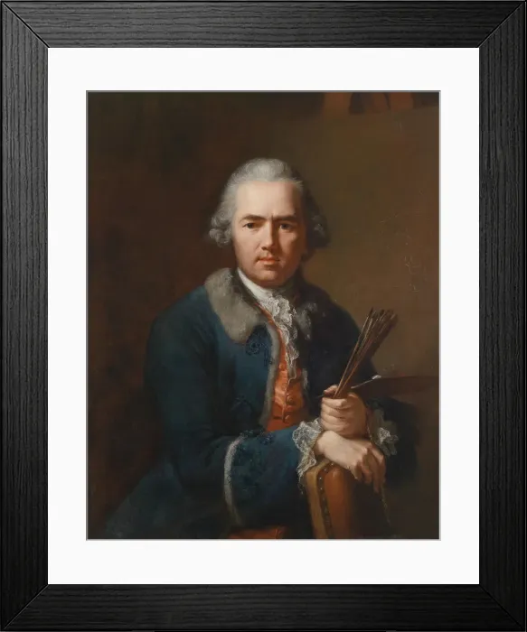 Framed Print : Self-Portrait, 1770. Artist: Tischbein, Johann Heinrich, the Elder (1722-1789) Framed Print : Self-Portrait, 1770. Artist: Tischbein, Johann Heinrich, the Elder (1722-1789)