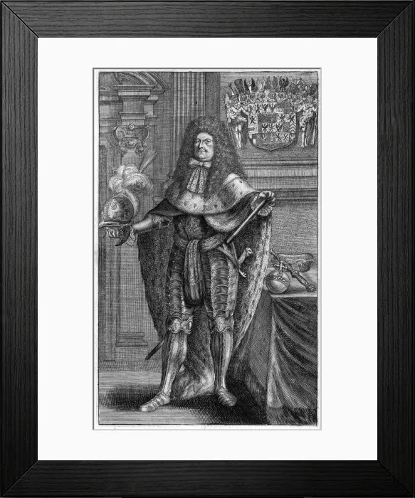 Framed Print : Portrait of Frederick William (1620-1688), Elector of Brandenburg, Duke of Prussia, 1683. Artist: Vogel, Johann Jakob (1660-1727) Framed Print : Portrait of Frederick William (1620-1688), Elector of Brandenburg, Duke of Prussia, 1683. Artist: Vogel, Johann Jakob (1660-1727)