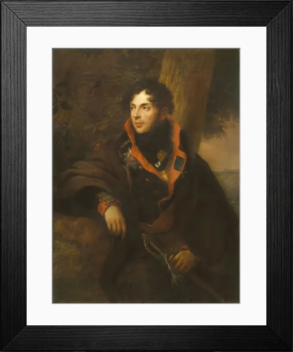 Framed Print : Portrait of Count Nikolay Mikhailovich Kamensky (1776-1811), 1810. Artist: Weitsch, Friedrich Georg (1758-1828) Framed Print : Portrait of Count Nikolay Mikhailovich Kamensky (1776-1811), 1810. Artist: Weitsch, Friedrich Georg (1758-1828)