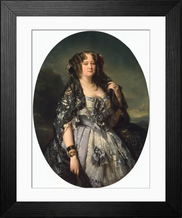 Framed Print : Portrait of Princess Sophia Radziwill, 1864. Artist: Winterhalter, Franz Xavier (1805-1873) Framed Print : Portrait of Princess Sophia Radziwill, 1864. Artist: Winterhalter, Franz Xavier (1805-1873)
