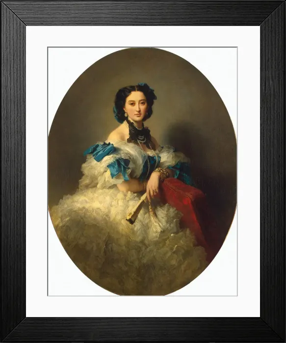Framed Print : Portrait of Countess Varvara Musina-Pushkina, after 1857. Artist: Winterhalter, Franz Xavier (1805-1873) Framed Print : Portrait of Countess Varvara Musina-Pushkina, after 1857. Artist: Winterhalter, Franz Xavier (1805-1873)