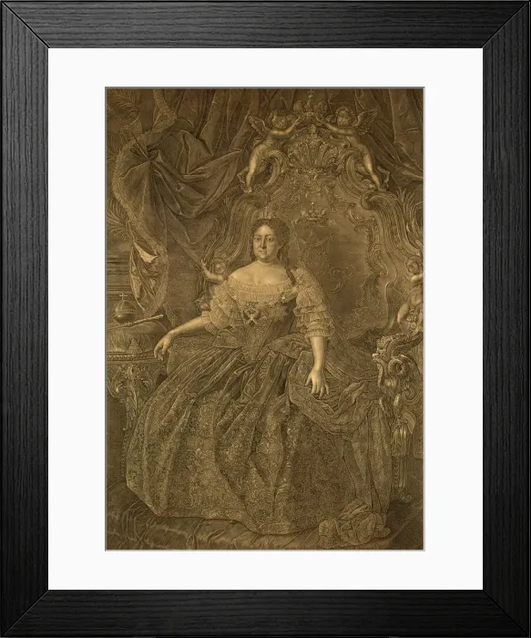 Framed Print : Portrait of Empress Anna Ioannovna (1693-1740), 1740s. Artist: Wortmann, Christian Albrecht (1680-1760) Framed Print : Portrait of Empress Anna Ioannovna (1693-1740), 1740s. Artist: Wortmann, Christian Albrecht (1680-1760)