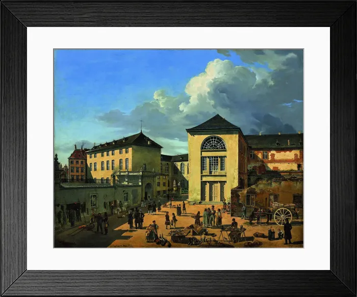 Framed Print : The Academy Courtyard (The Old Academy in Dusseldorf), 1831. Artist: Achenbach, Andreas (1815-1910) Framed Print : The Academy Courtyard (The Old Academy in Dusseldorf), 1831. Artist: Achenbach, Andreas (1815-1910)