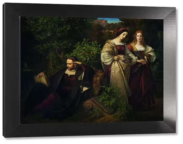 Torquato Tasso and the Two Leonores. Artist: Sohn, Karl Ferdinand (1805-1867)