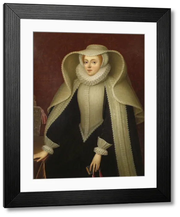 Framed Print : Elizabeth, Lady Hoby, nee Elizabeth Cooke (1528-1609), Late 18th cent Artist: Bone, Henry (1755-1834) Framed Print : Elizabeth, Lady Hoby, nee Elizabeth Cooke (1528-1609), Late 18th cent Artist: Bone, Henry (1755-1834)